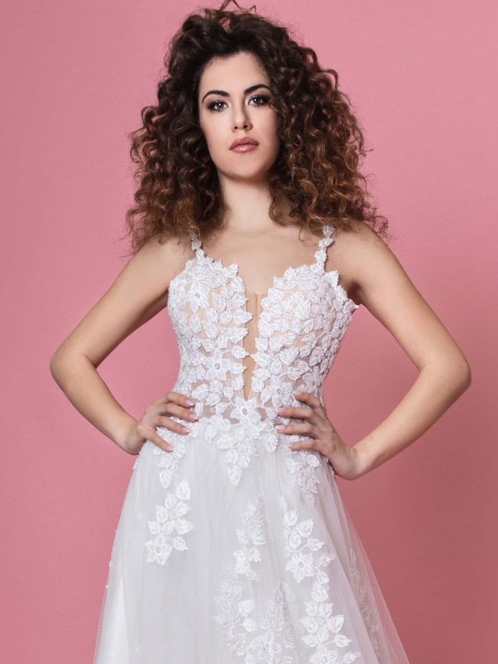 Abito da sposa in pizzo  - E007 